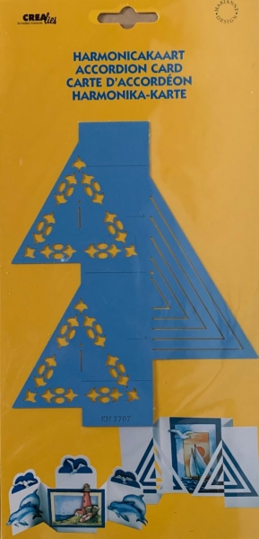 Schablone Harmonika-Karte Dreieck